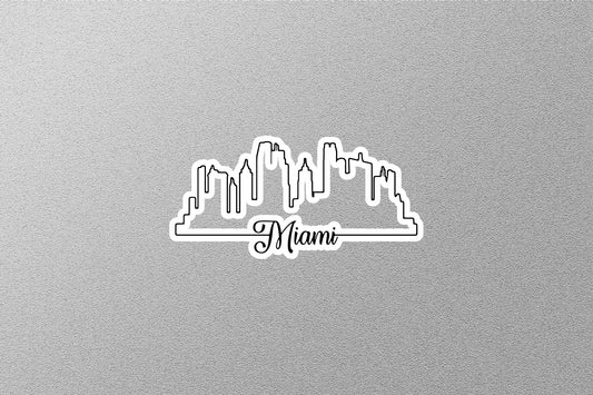 Miami Skyline Sticker