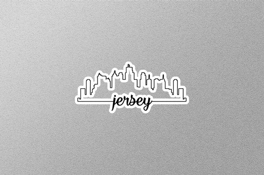 Jersey Skyline Sticker