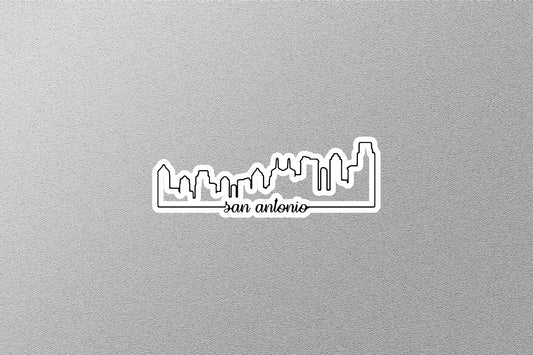 San Antonio Skyline Sticker