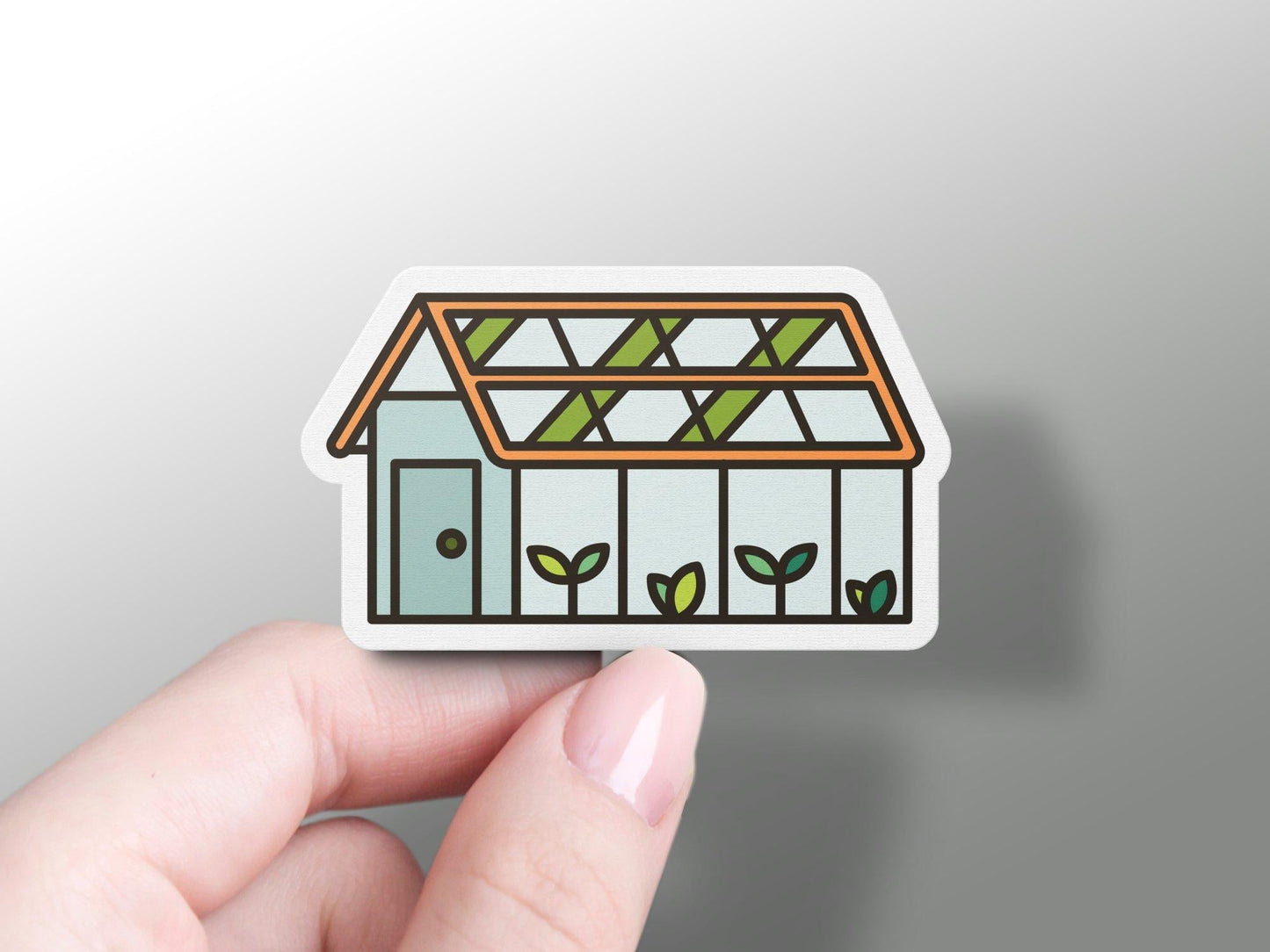 Green House Sticker